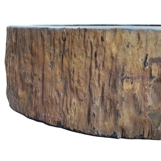 Vasque bois fossilisé n°20 - Taille M