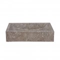 Vasque marbre 50cm rectangulaire grise MAFSG