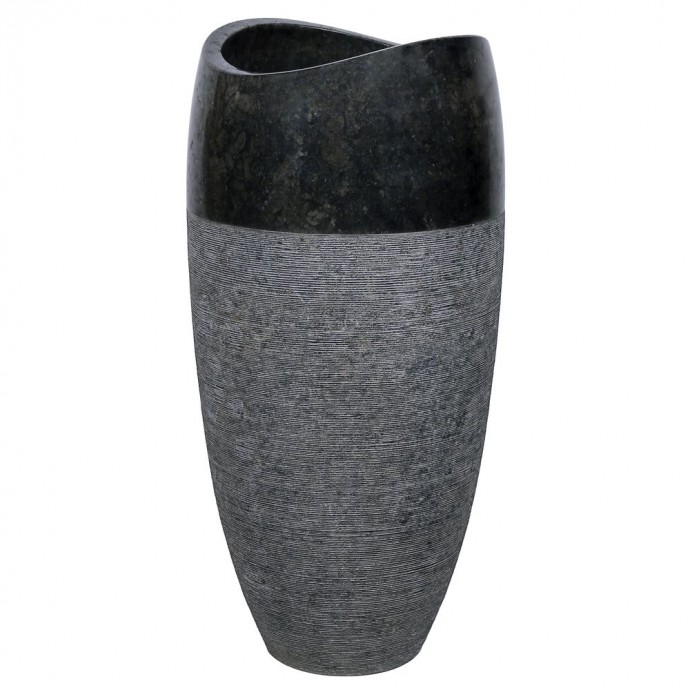 Vasque sur pied marbre Ø40cm design PGT-G