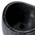 Vasque salle de bain noire marbre Ø40cm design PGT-G