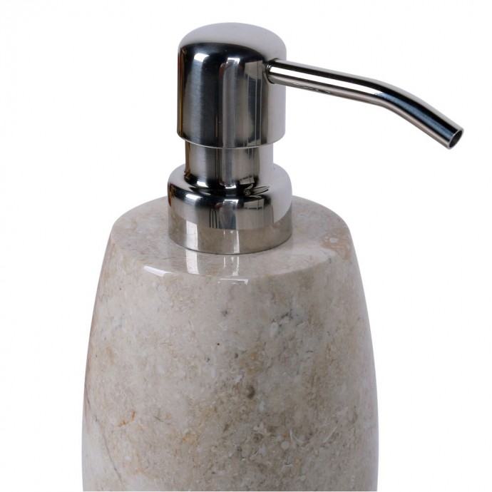 pousse savon en marbre modèle D creme