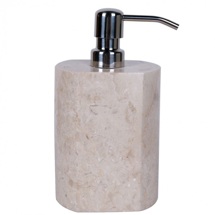 Distributeur de savon en marbre modèle A beige