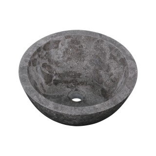 Vasque marbre oblique Ø40cm lisse MR-P