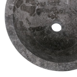Vasque marbre grise Ø40cm lisse MR-P