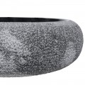 Vasque marbre donut Ø40cm points DN-D noir