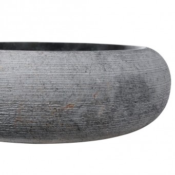 Vasque marbre boudin Ø40cm traits DN-G noir Vasque marbre boudin Ø40cm traits DN-G noir