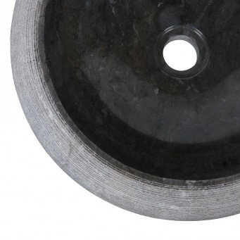 Vasque marbre ronde Ø40cm traits DN-G noire Vasque marbre ronde Ø40cm traits DN-G noire