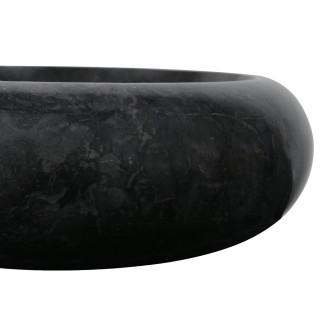 Vasque marbre design Ø40cm lisse DN-P noir