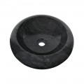Vasque marbre donut Ø40cm lisse DN-P noir