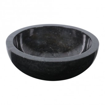 Vasque noire à poser marbre Ø40cm KC-P BLACK