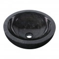Vasque marbre ronde Ø40cm lisse KC-P noir