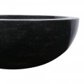 Vasque marbre design Ø40cm lisse KC-P noir