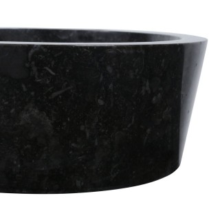 Vasque marbre polie Ø40cm lisse LY-P noir