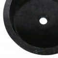 Vasque marbre ronde noire Ø40cm lisse SL-P